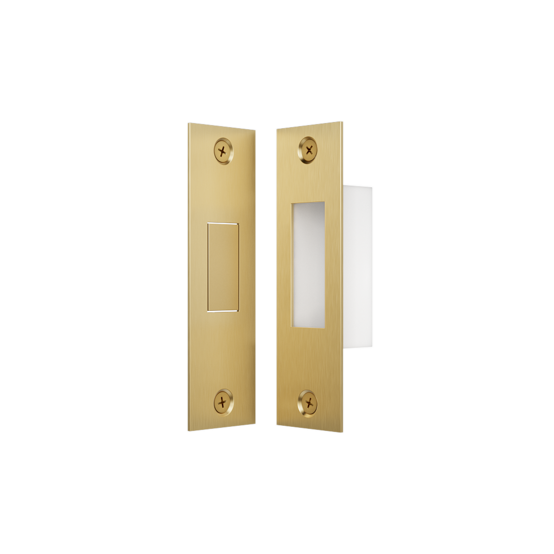 Toilet Lock Latch - Brushed Brass - ABI Interiors UK